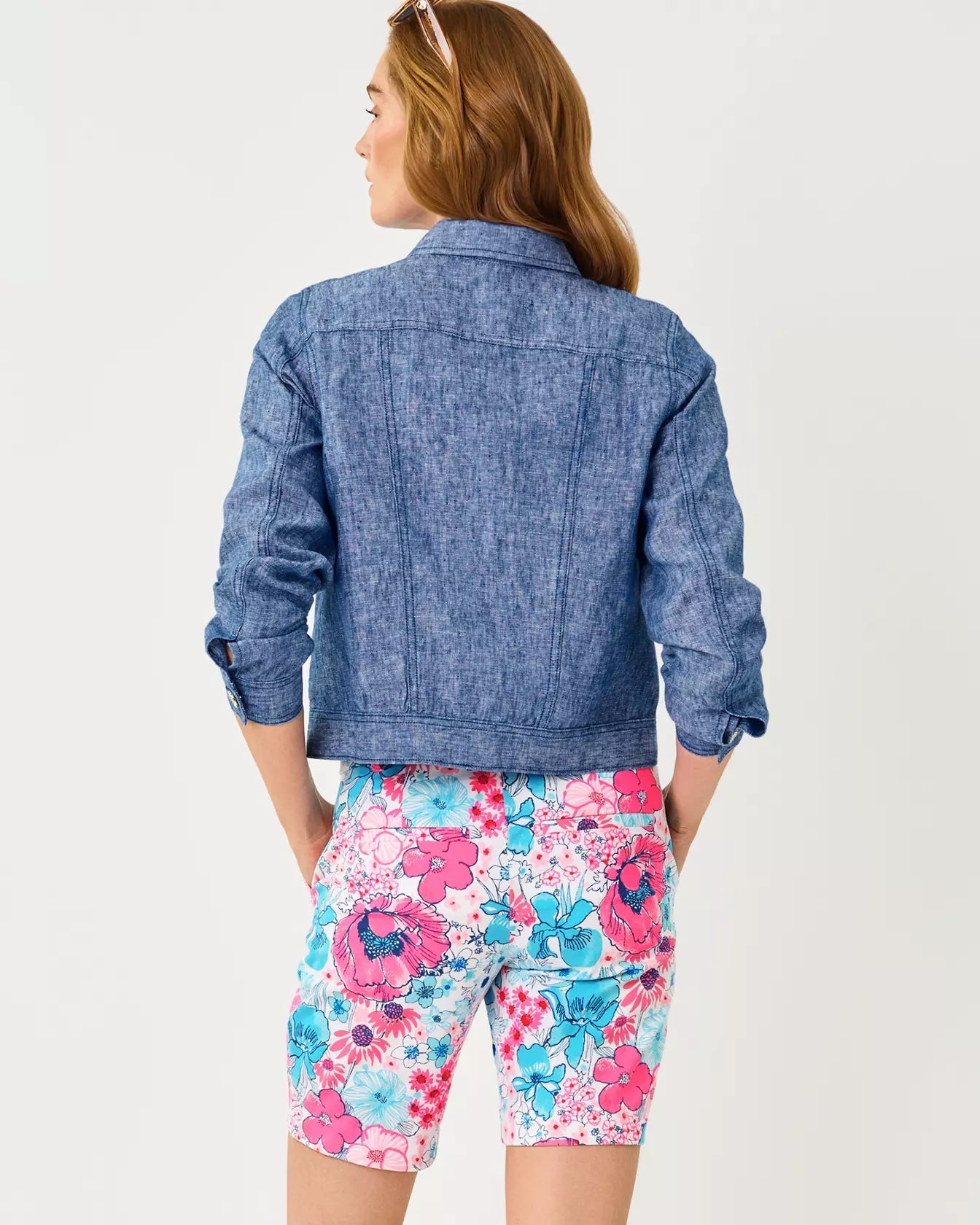 Seaspray Linen JacketWomen - OuterwearLILLY PULITZERThe Printed Peach Savannah