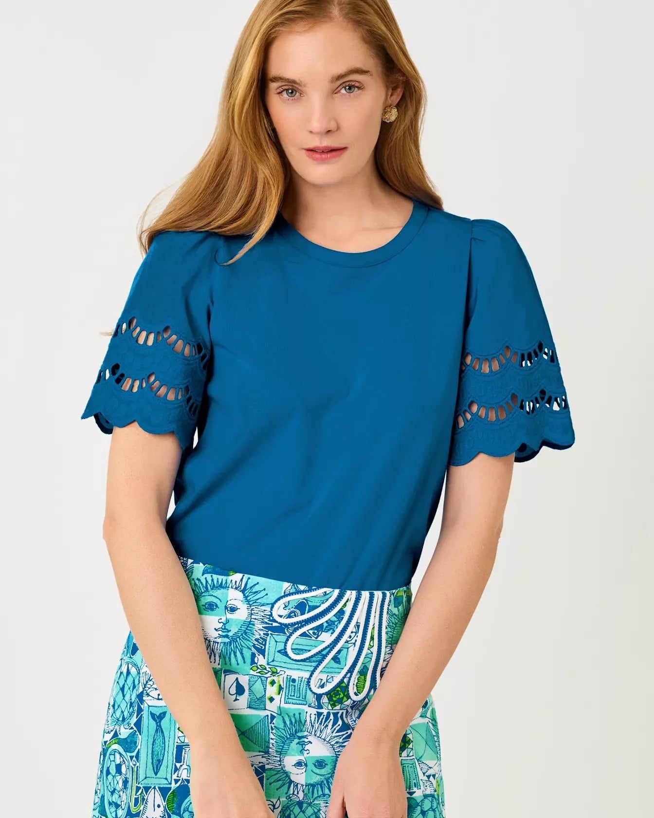 Sebene Eyelet Knit Top – The Printed Peach Savannah
