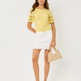 Sebene Eyelet Knit TopWomen - Tops - TeesLILLY PULITZERThe Printed Peach Savannah