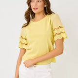 Sebene Eyelet Knit TopWomen - Tops - TeesLILLY PULITZERThe Printed Peach Savannah