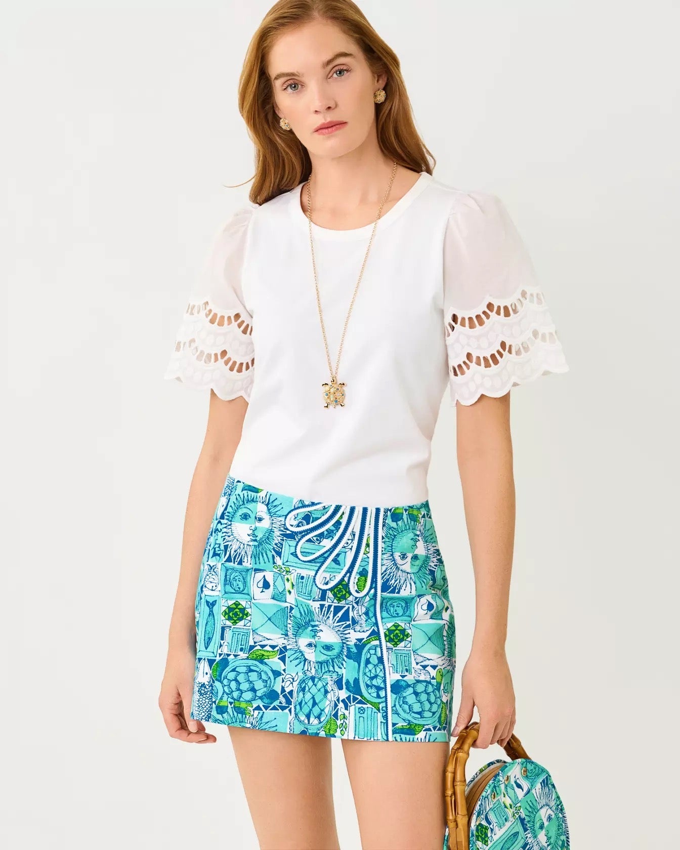 Sebene Knit TopWomen - Tops - TeesLILLY PULITZERThe Printed Peach Savannah