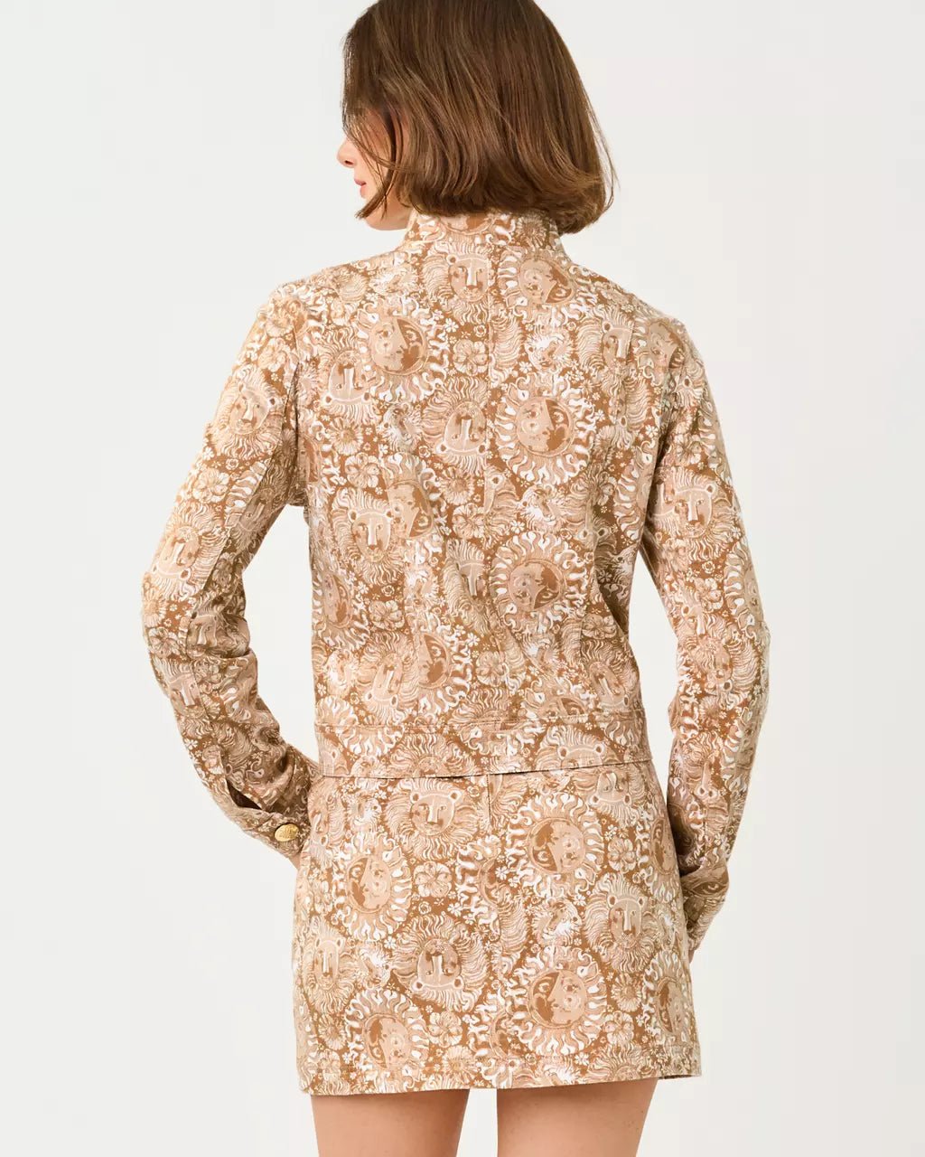 Shepa Denim JacketWomens - Tops - OuterwearLILLY PULITZERThe Printed Peach Savannah
