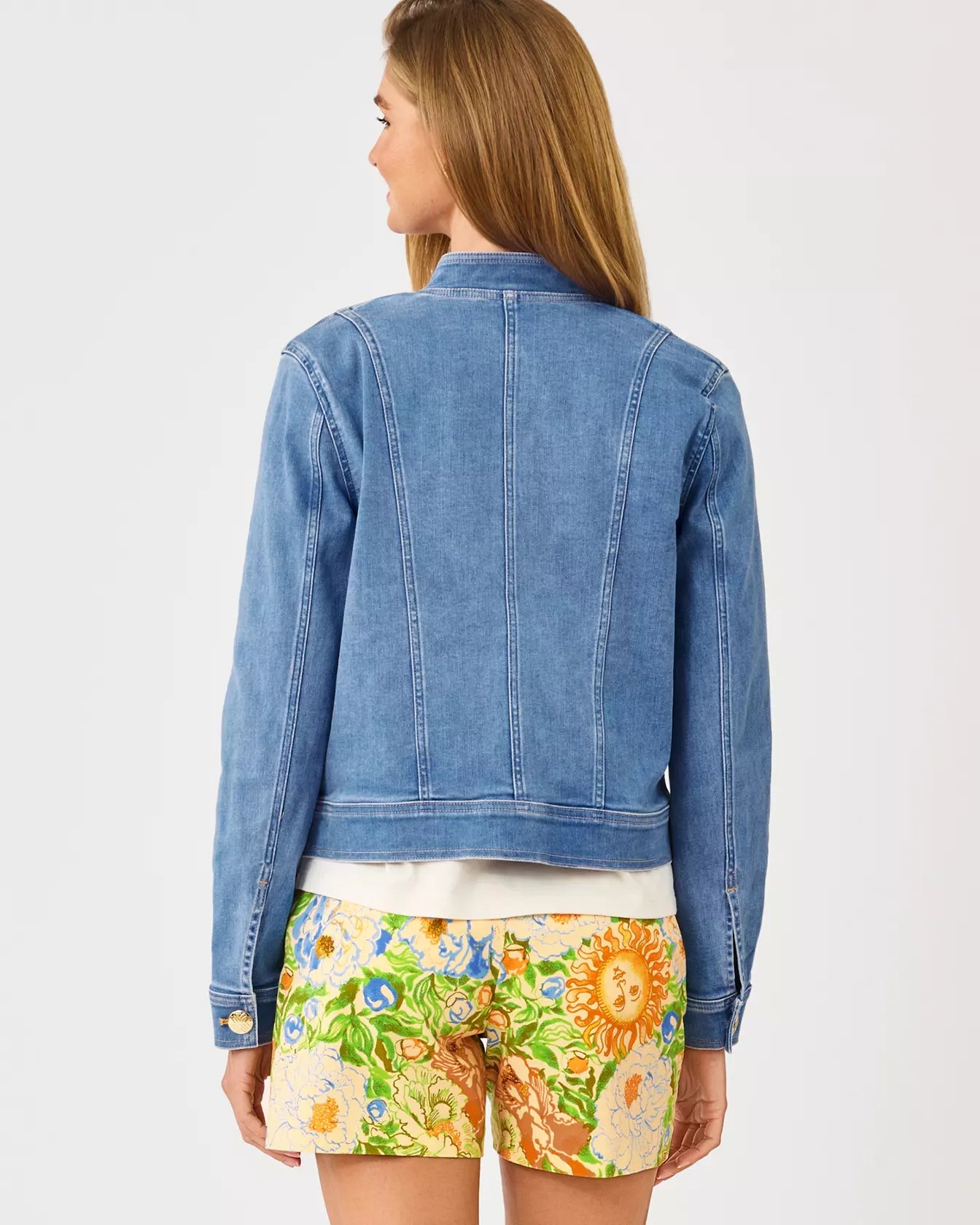Shepa Denim JacketWomen - OuterwearLILLY PULITZERThe Printed Peach Savannah