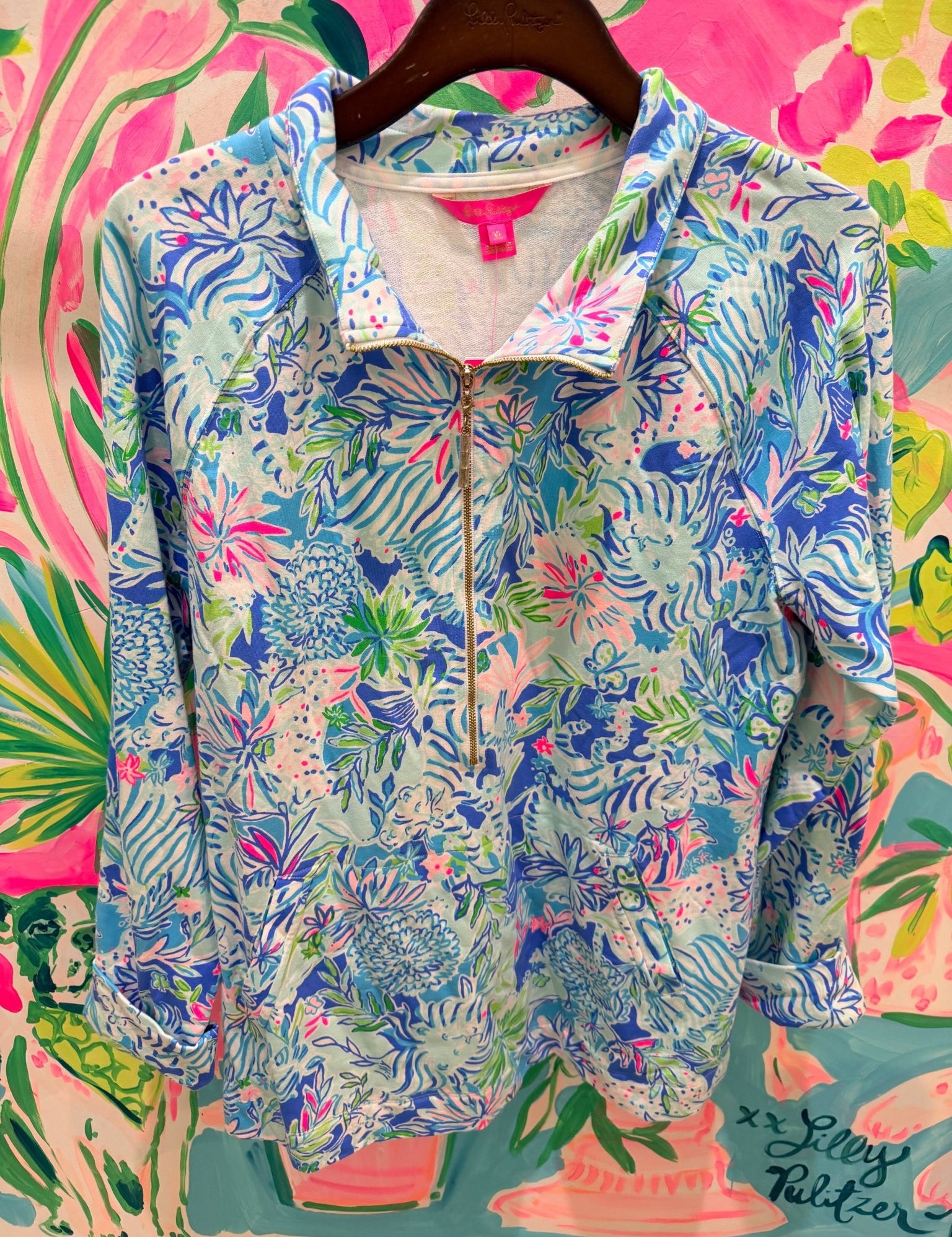 Skipper PopoverWomen - Loungewear - TopsLILLY PULITZERThe Printed Peach Savannah
