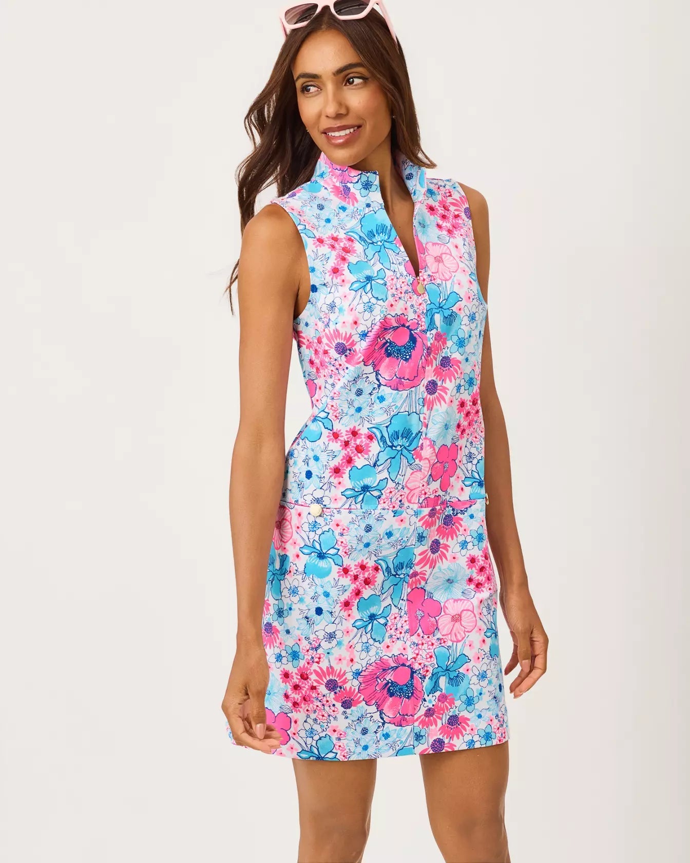 Sleeveless Rosee Shift DressWomen - Dresses - Straight DressesLILLY PULITZERThe Printed Peach Savannah