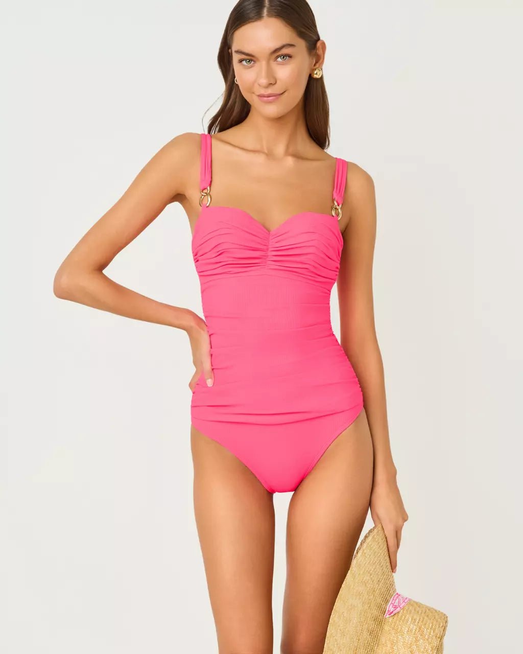 Solaria One PieceWomen - Swim - One PieceLILLY PULITZERThe Printed Peach Savannah
