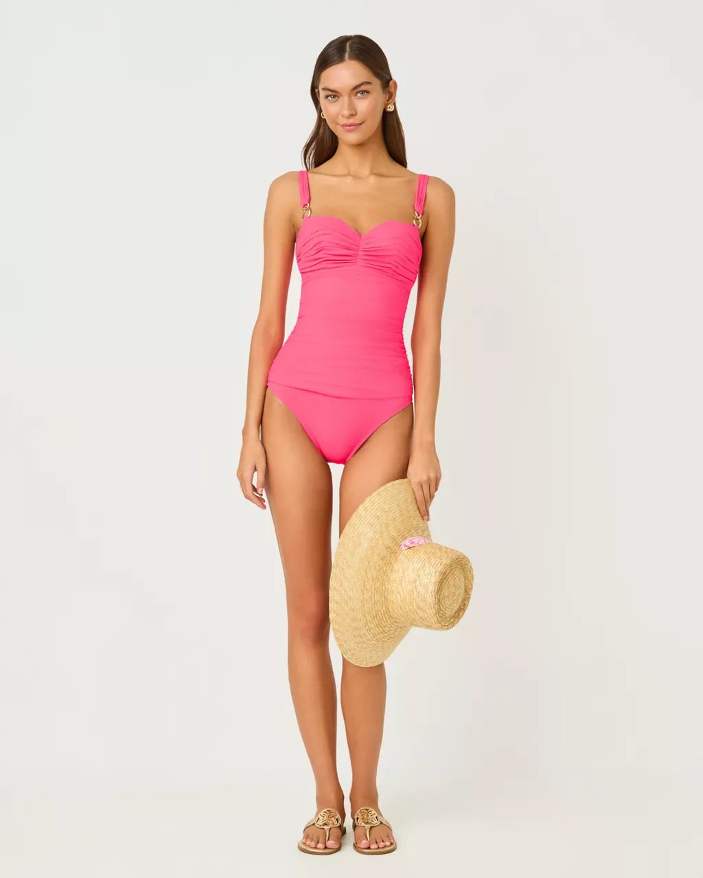 Solaria One PieceWomen - Swim - One PieceLILLY PULITZERThe Printed Peach Savannah