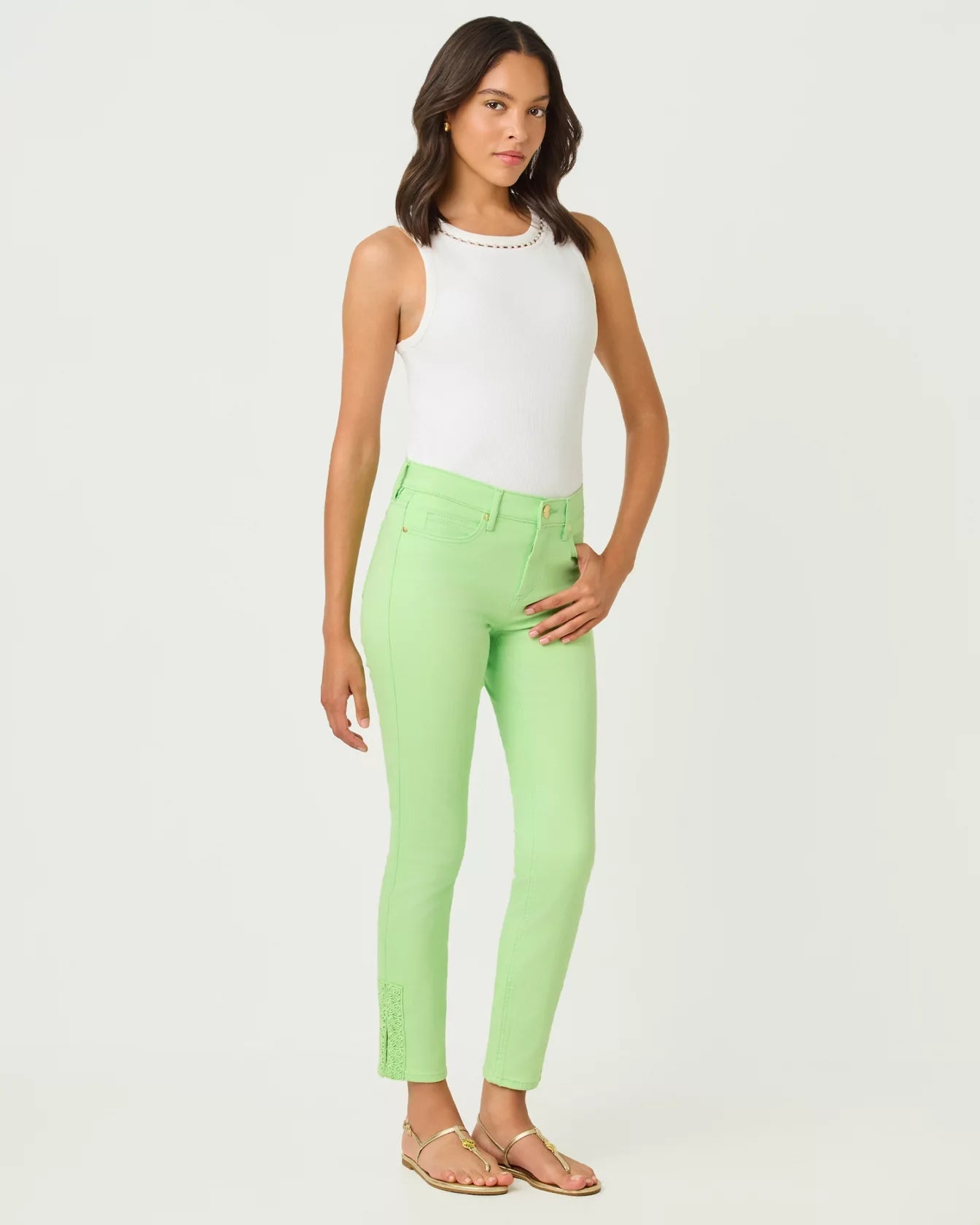 South Ocean High Rise SkinnyLILLY PULITZERThe Printed Peach Savannah