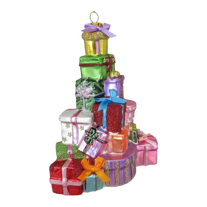 Stacked Presents Tree OrnamentChristmasThe Printed Peach Savannah