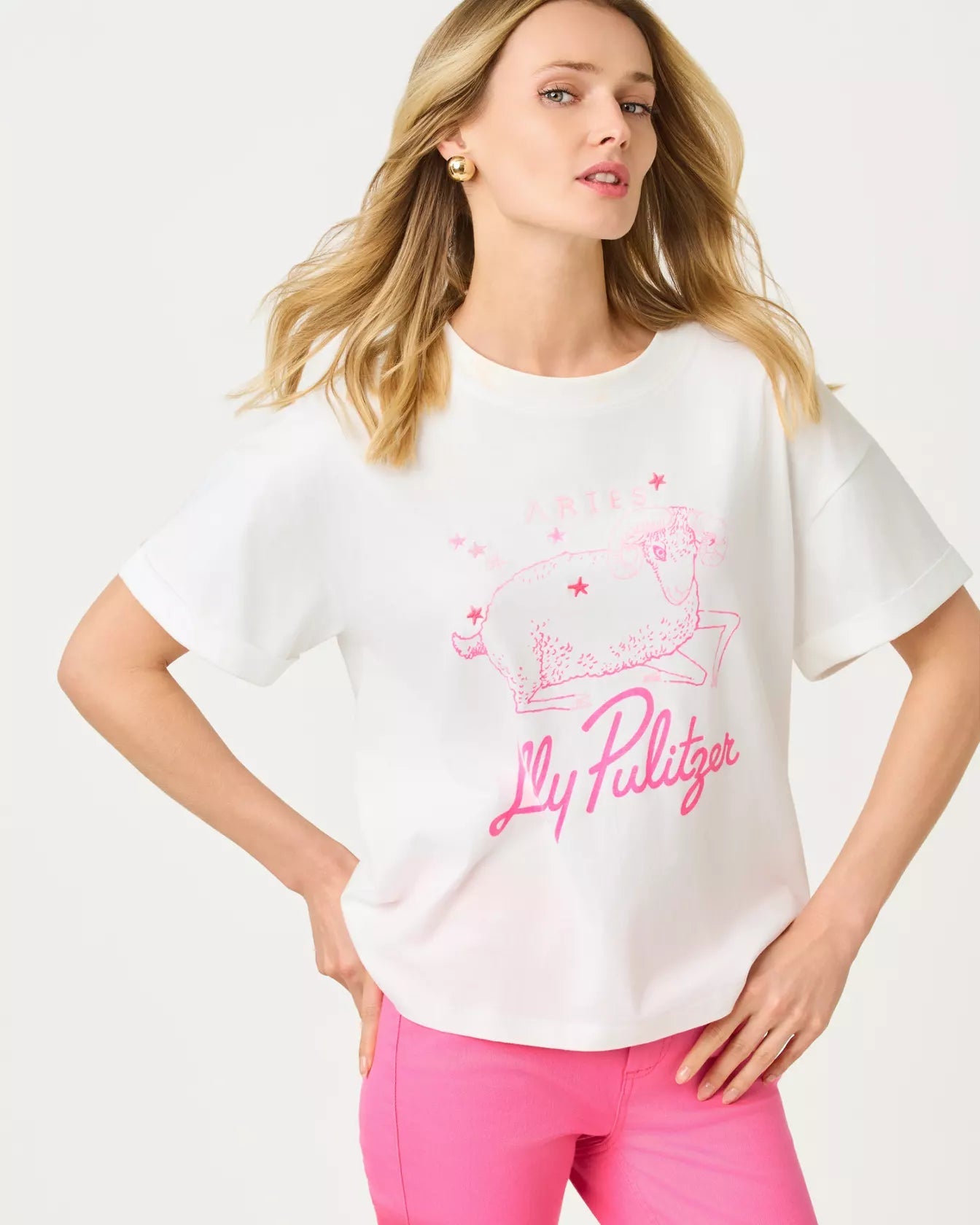 Stella Aries Zodiac Knit TopWomen - Tops - TeesLILLY PULITZERThe Printed Peach Savannah
