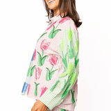Striped Colorblock Sequin Tulip Cotton ShortWomen - Bottoms - ShortsQueen of SparklesThe Printed Peach Savannah