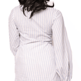 Striped Lemon Tree in Pot Button Up DressWomen - DressesQueen of SparklesThe Printed Peach Savannah