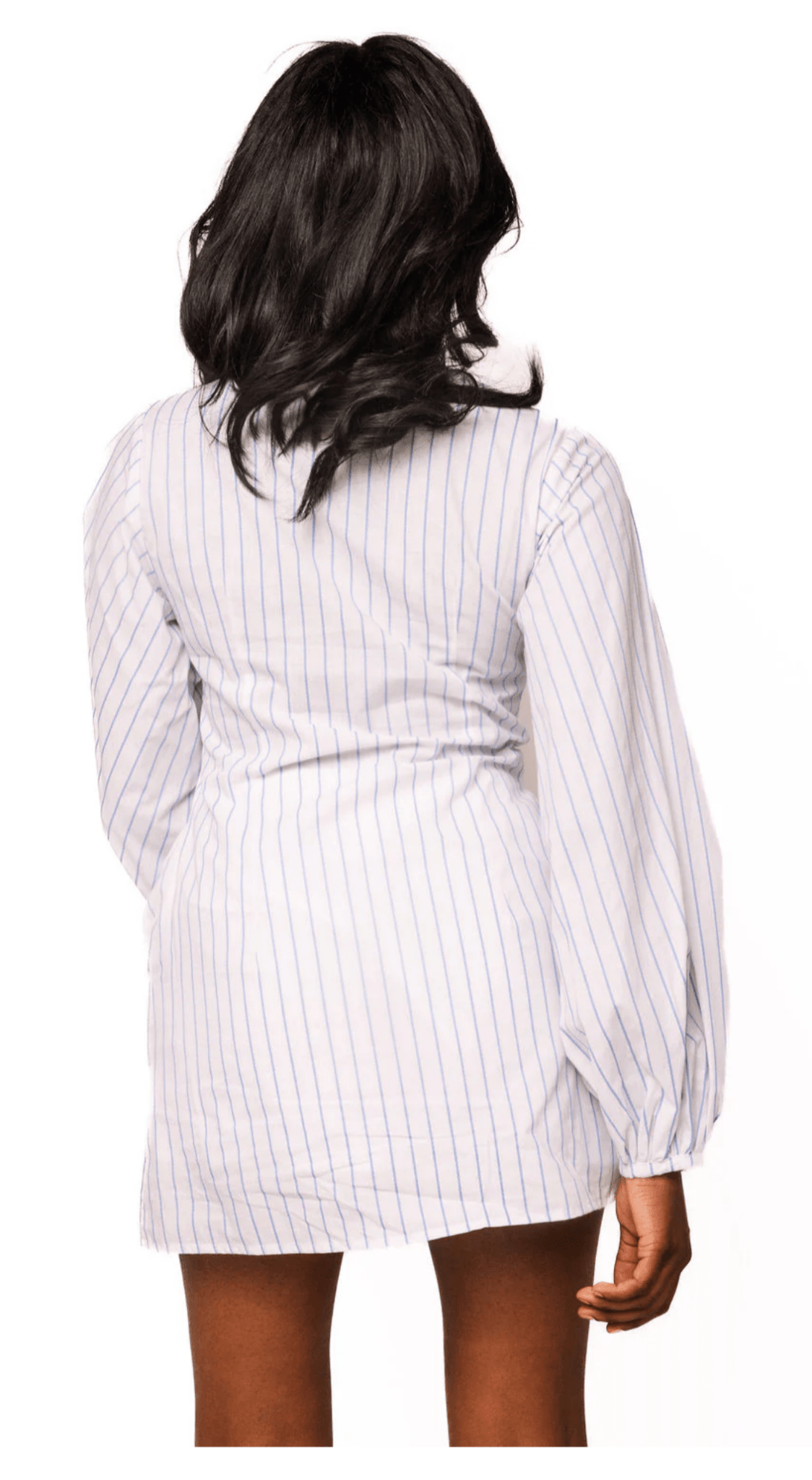 Striped Lemon Tree in Pot Button Up DressWomen - DressesQueen of SparklesThe Printed Peach Savannah