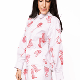 Striped Pink Disco Cowgirl Icon ShortWomen - Bottoms - ShortsQueen of SparklesThe Printed Peach Savannah