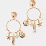 Summer Serenade Charm Hoop EarringsHeartland Retail ItemsLILLY PULITZERThe Printed Peach Savannah