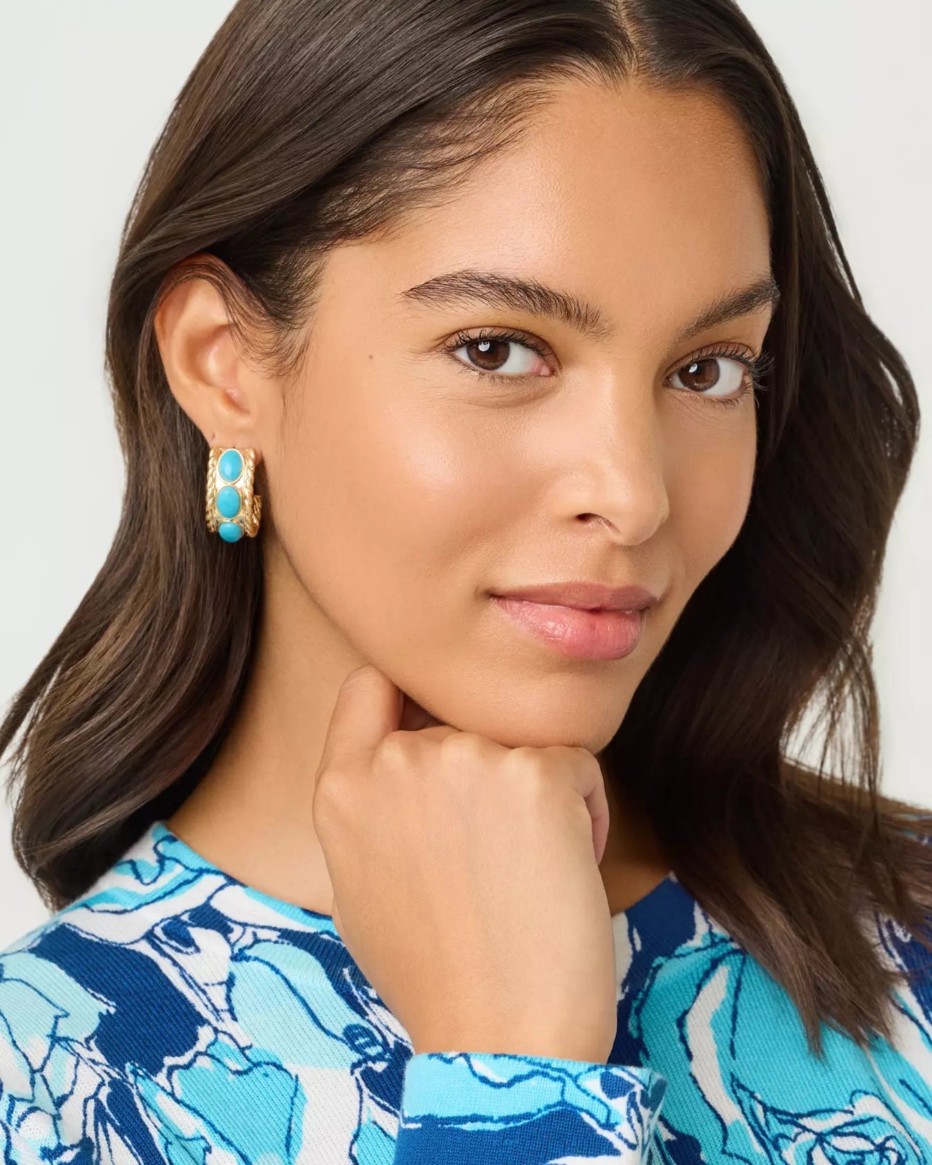 Sunshine Grove Hoop EarringsAccessories - Jewelry - EarringsLILLY PULITZERThe Printed Peach Savannah
