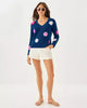 Tensley Embroidered SweaterWomens - Tops - Pullover SweatersLILLY PULITZERThe Printed Peach Savannah