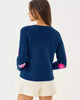 Tensley Embroidered SweaterWomens - Tops - Pullover SweatersLILLY PULITZERThe Printed Peach Savannah