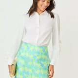 The Bow Lilly ShirtWomen - Tops - Tunics & ShirtsLILLY PULITZERThe Printed Peach Savannah