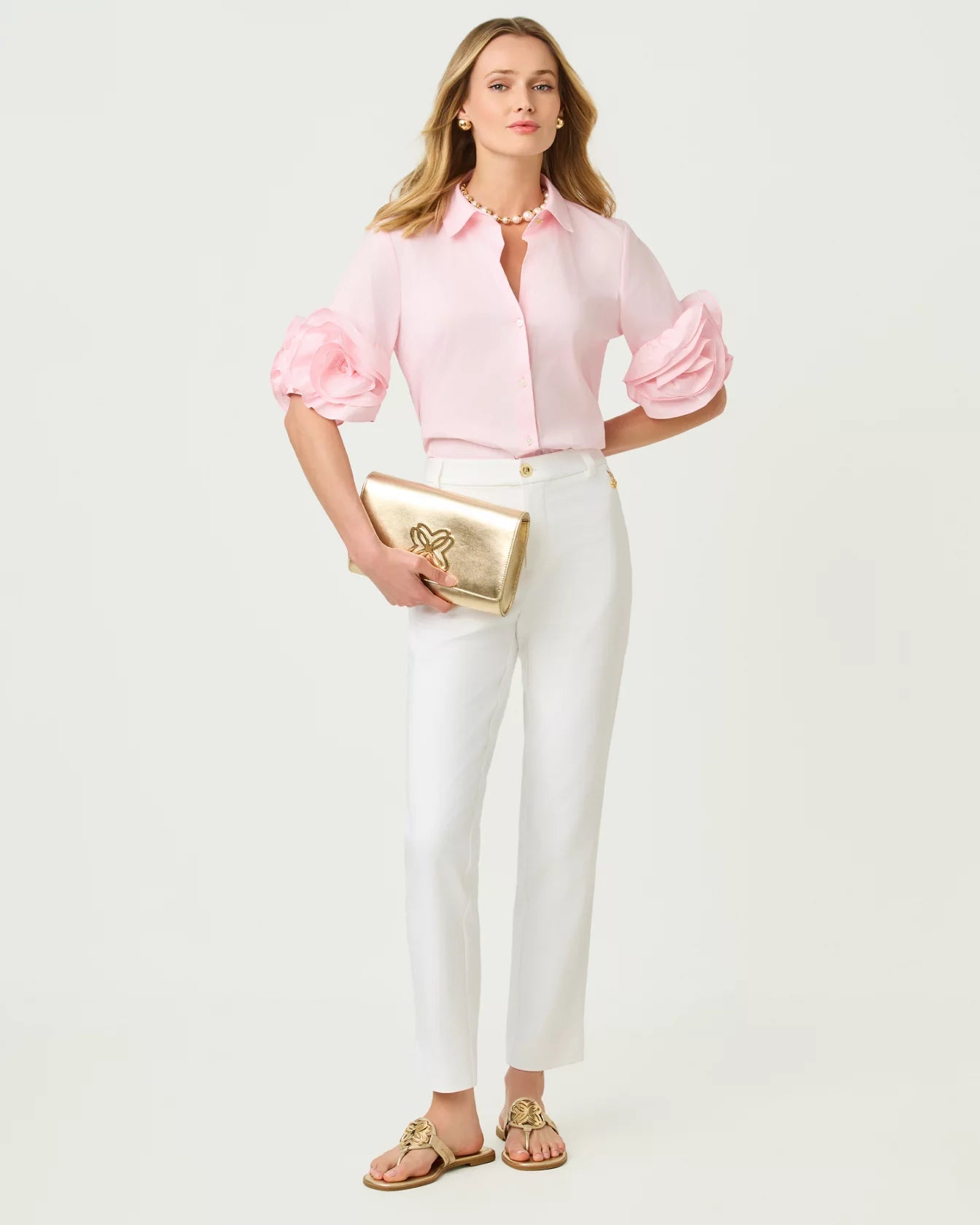 The Flower Lilly ShirtLILLY PULITZERThe Printed Peach Savannah