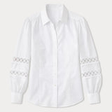 The Lace Inset Lilly ShirtLILLY PULITZERThe Printed Peach Savannah