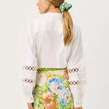 The Lace Inset Lilly ShirtLILLY PULITZERThe Printed Peach Savannah
