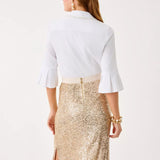 The Pearl Lilly ShirtWomen - Tops - Tunics & ShirtsLILLY PULITZERThe Printed Peach Savannah