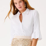 The Pearl Lilly ShirtWomen - Tops - Tunics & ShirtsLILLY PULITZERThe Printed Peach Savannah