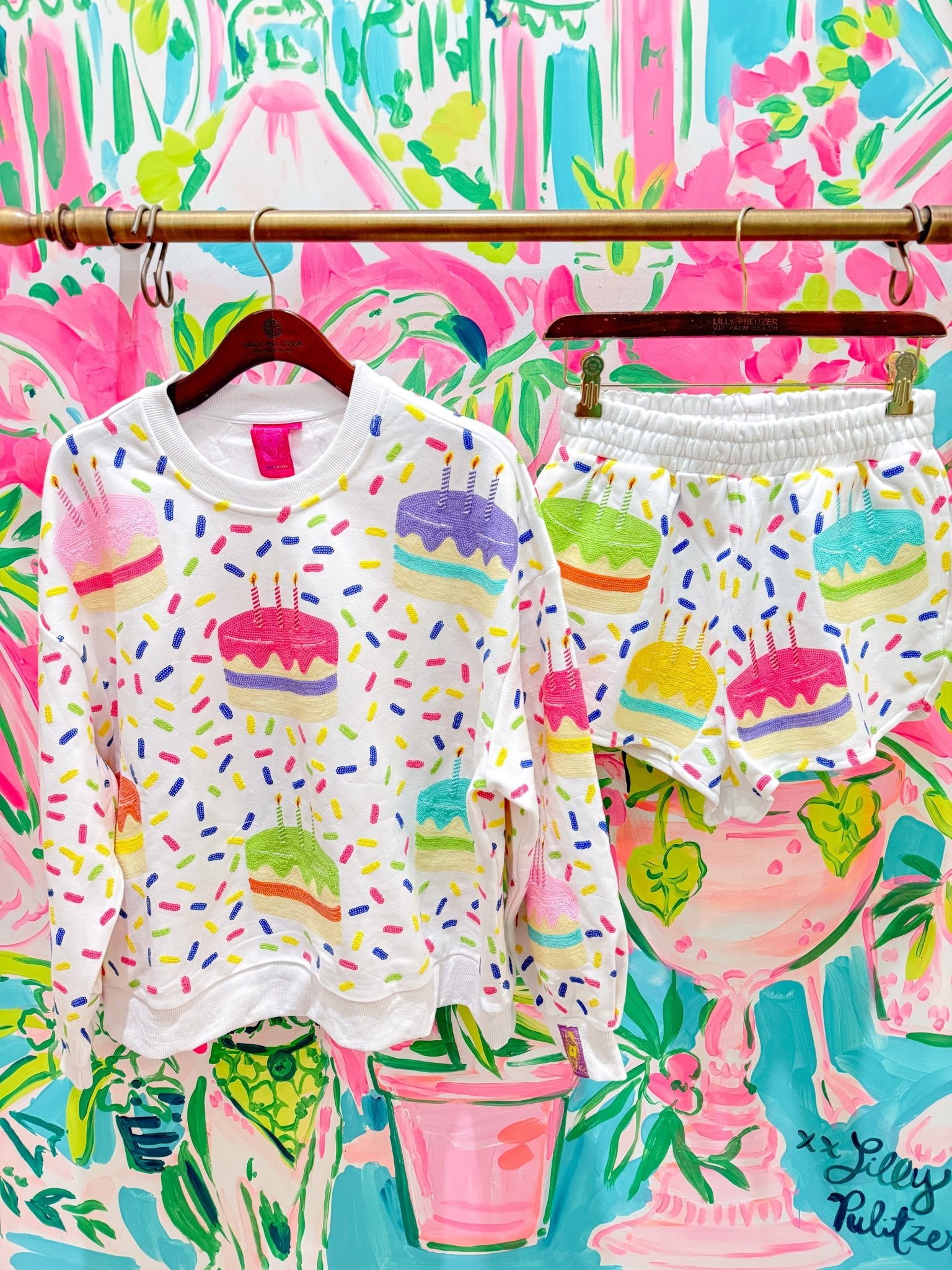 The Printed Peach x Queen of Sparkles Exclusive Birthday Cake ShortsQueen of SparklesThe Printed Peach Savannah