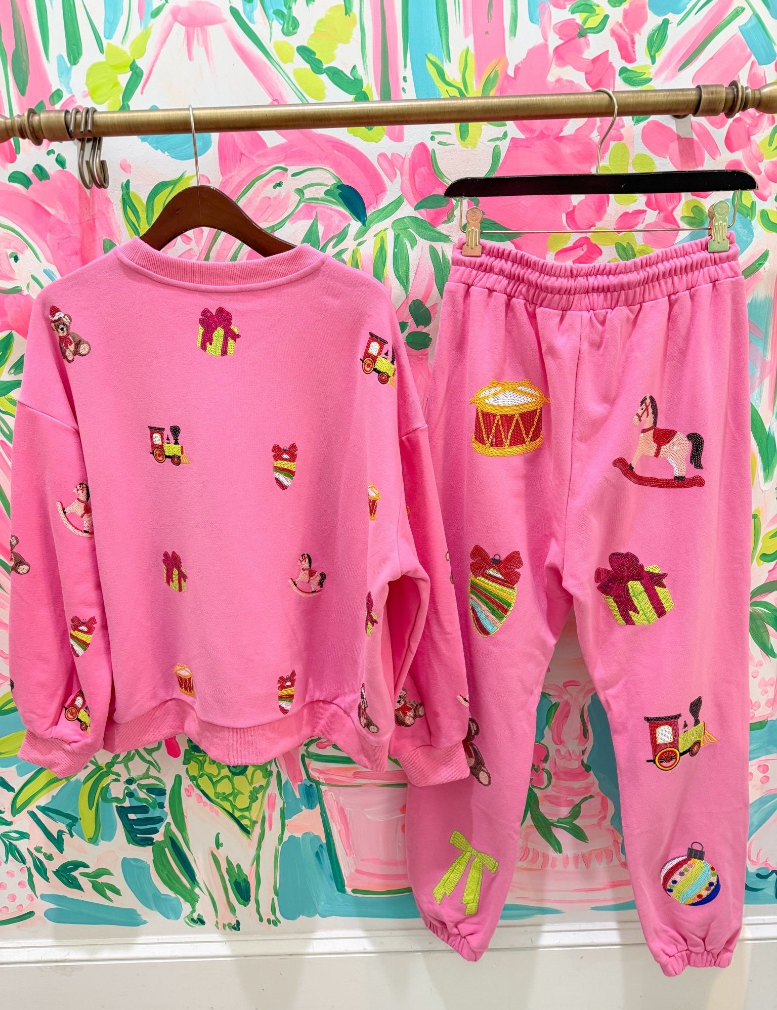 The Printed Peach x Queen of Sparkles Exclusive Santa's Workshop JoggersQueen of SparklesThe Printed Peach Savannah
