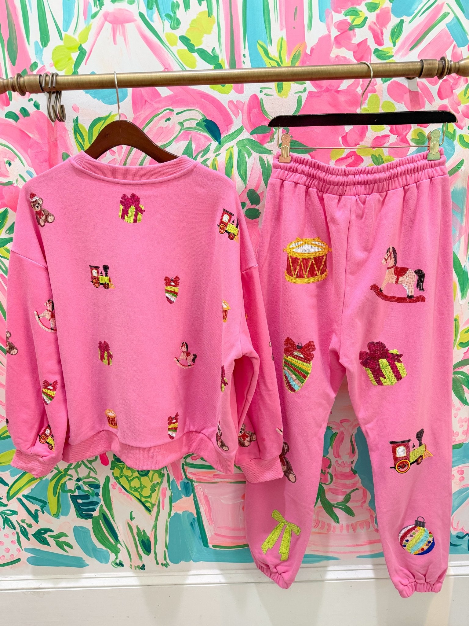The Printed Peach x Queen of Sparkles Exclusive Santa's Workshop JoggersQueen of SparklesThe Printed Peach Savannah