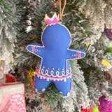 The Rainbow Gingers - Blue Dough OrnamentGlittervilleThe Printed Peach Savannah