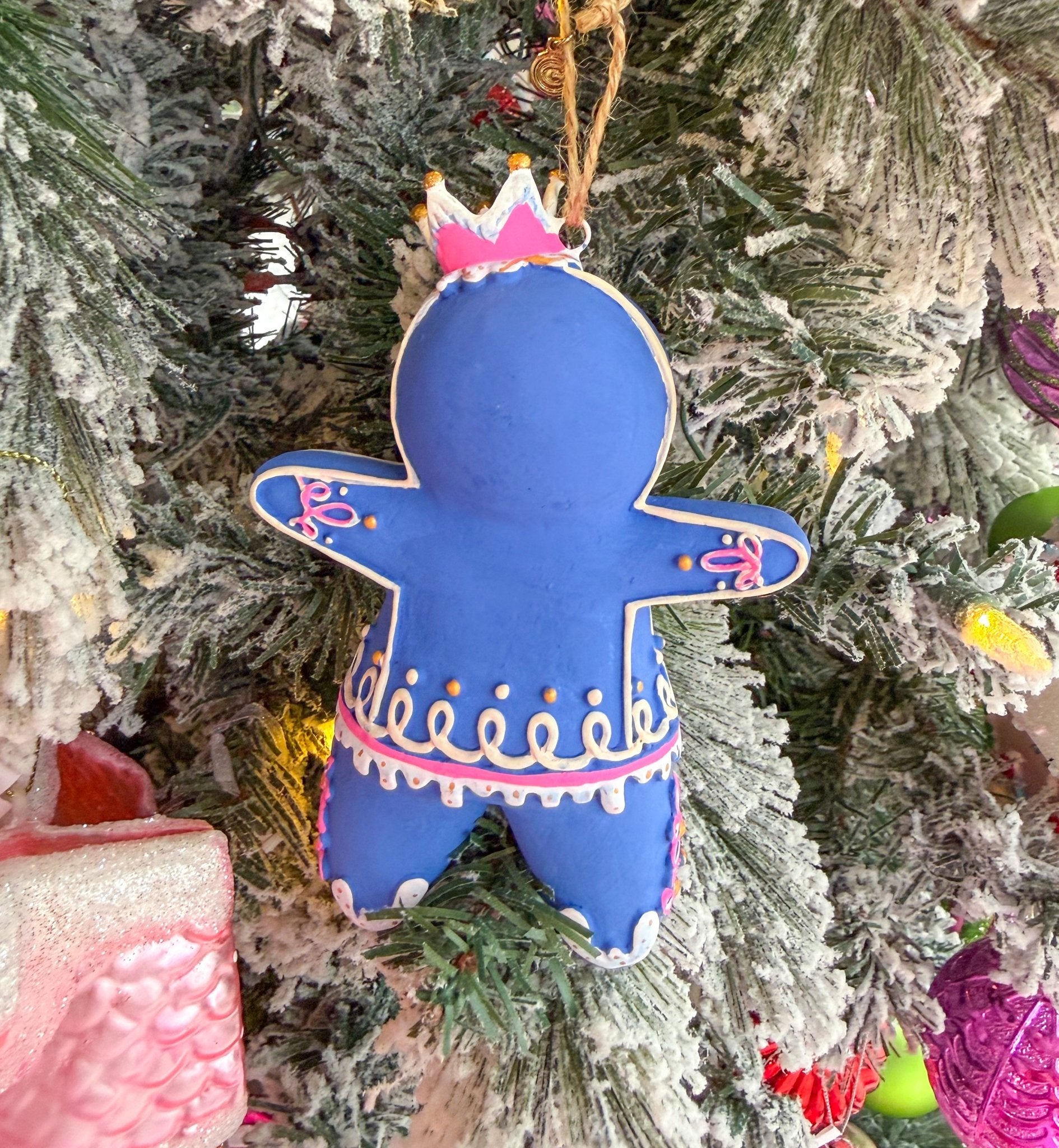 The Rainbow Gingers - Blue Dough OrnamentGlittervilleThe Printed Peach Savannah