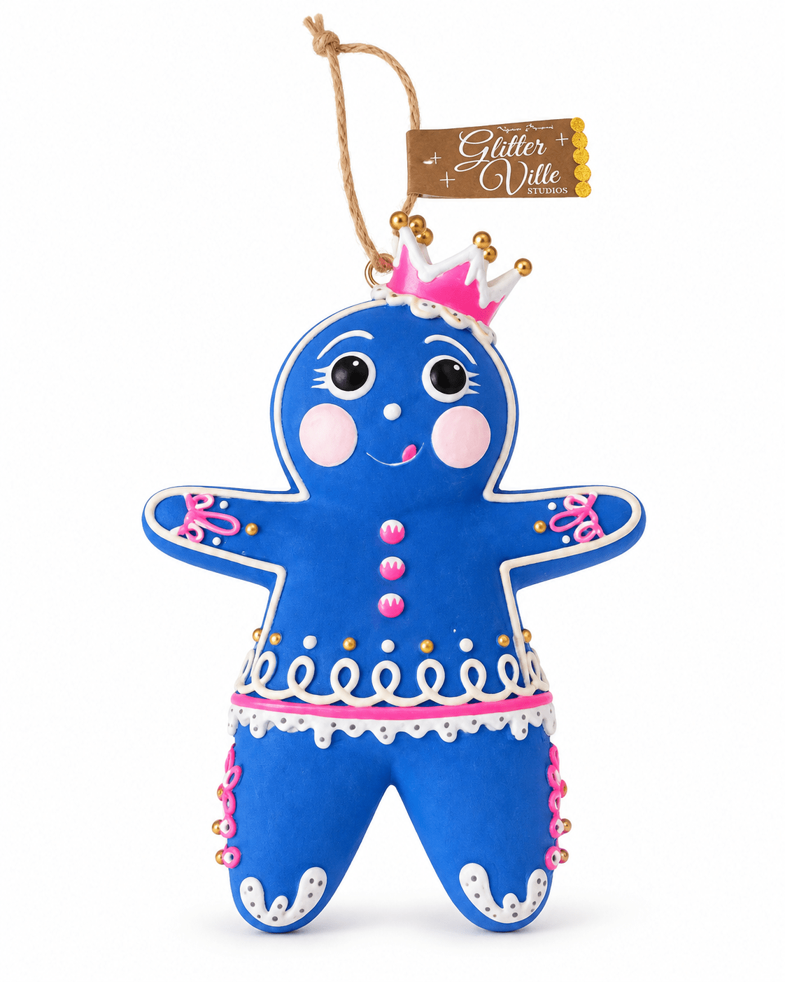 The Rainbow Gingers - Blue Dough OrnamentGlittervilleThe Printed Peach Savannah