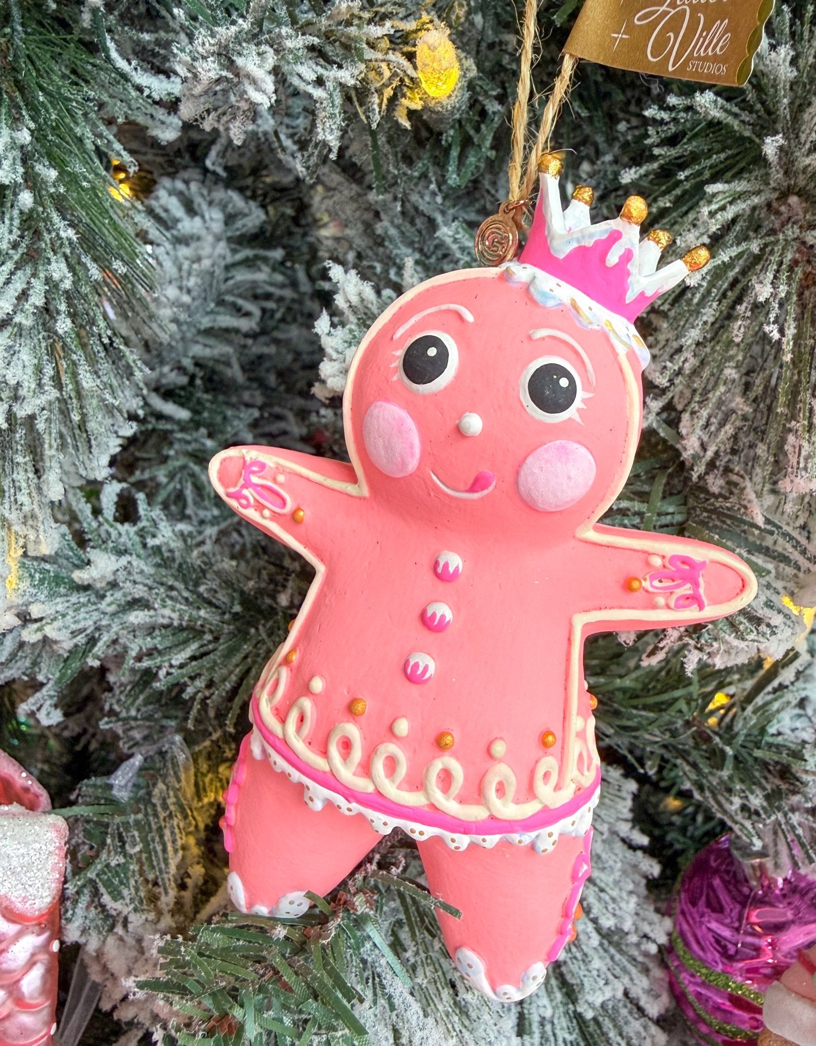 The Rainbow Gingers - Coral Dough OrnamentGlittervilleThe Printed Peach Savannah