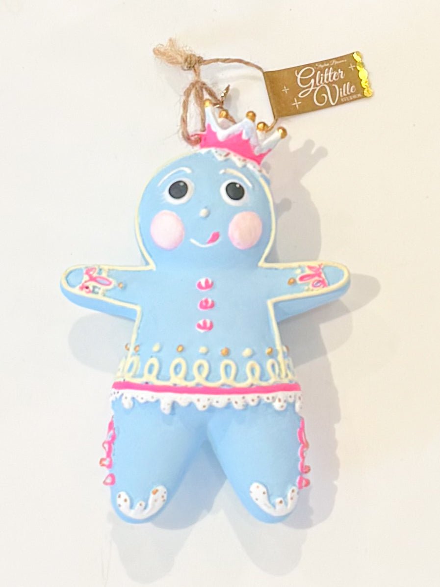 The Rainbow Gingers - Light Blue Dough OrnamentGlittervilleThe Printed Peach Savannah