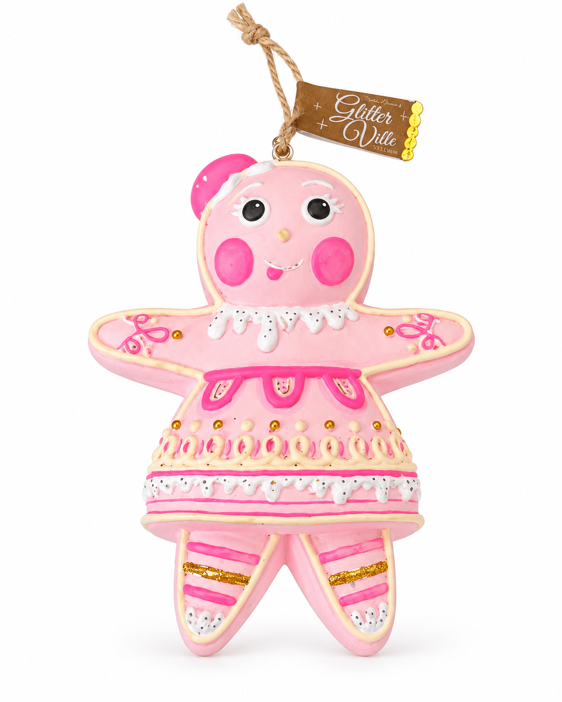 The Rainbow Gingers - Light Pink Dippsy OrnamentGlittervilleThe Printed Peach Savannah