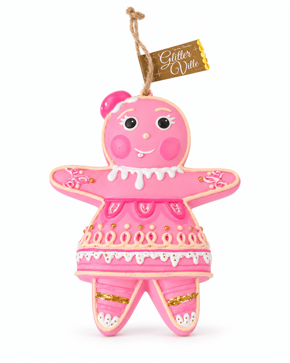 The Rainbow Gingers - Pink Dippsy OrnamentGlittervilleThe Printed Peach Savannah