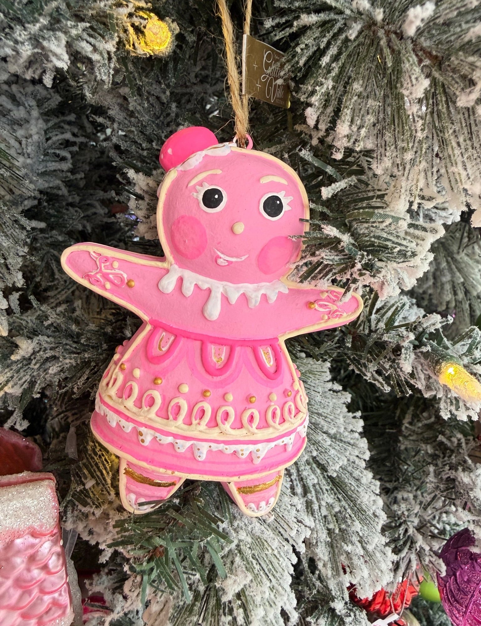 The Rainbow Gingers - Pink Dippsy OrnamentGlittervilleThe Printed Peach Savannah