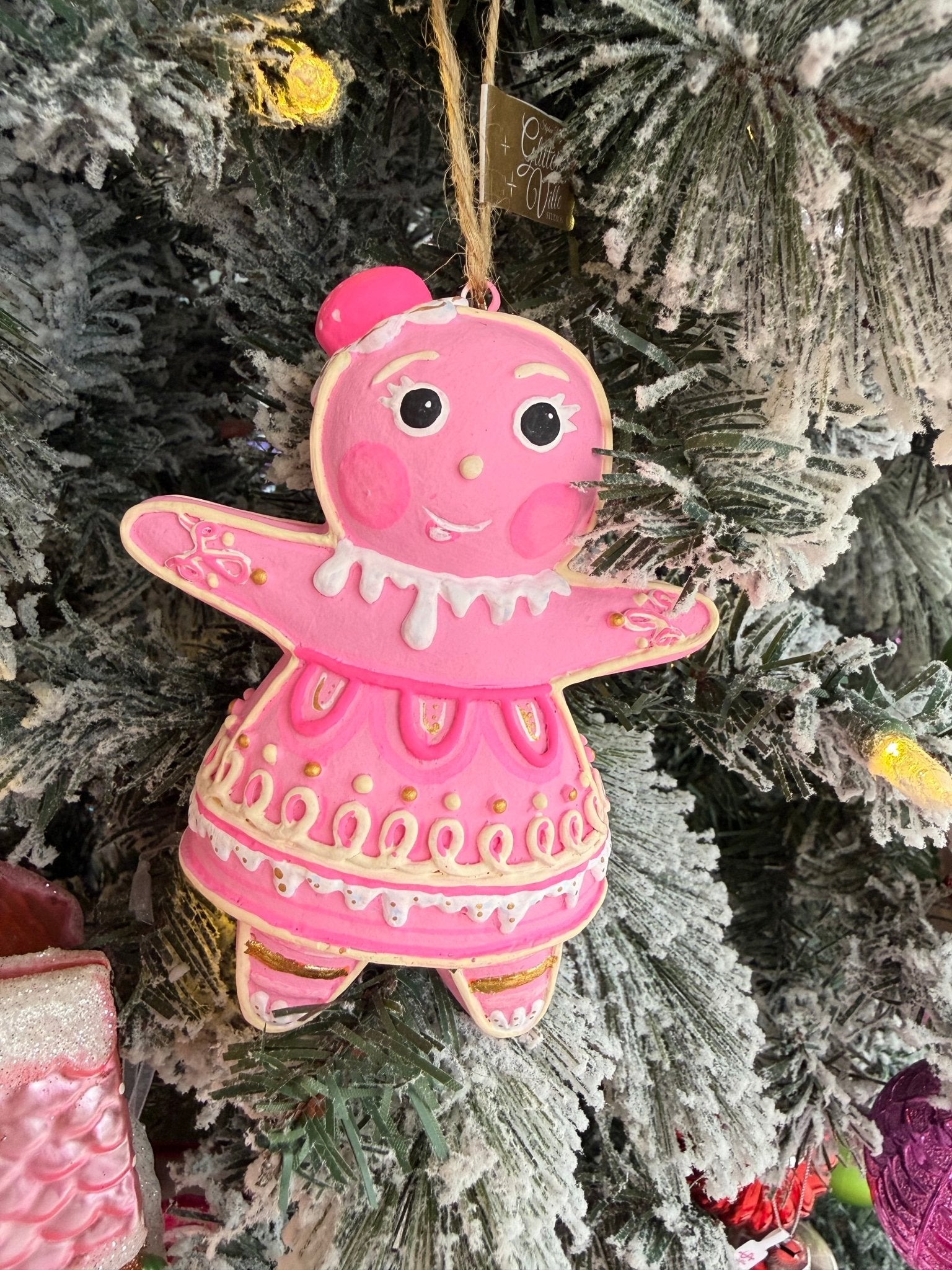 The Rainbow Gingers - Pink Dippsy OrnamentGlittervilleThe Printed Peach Savannah