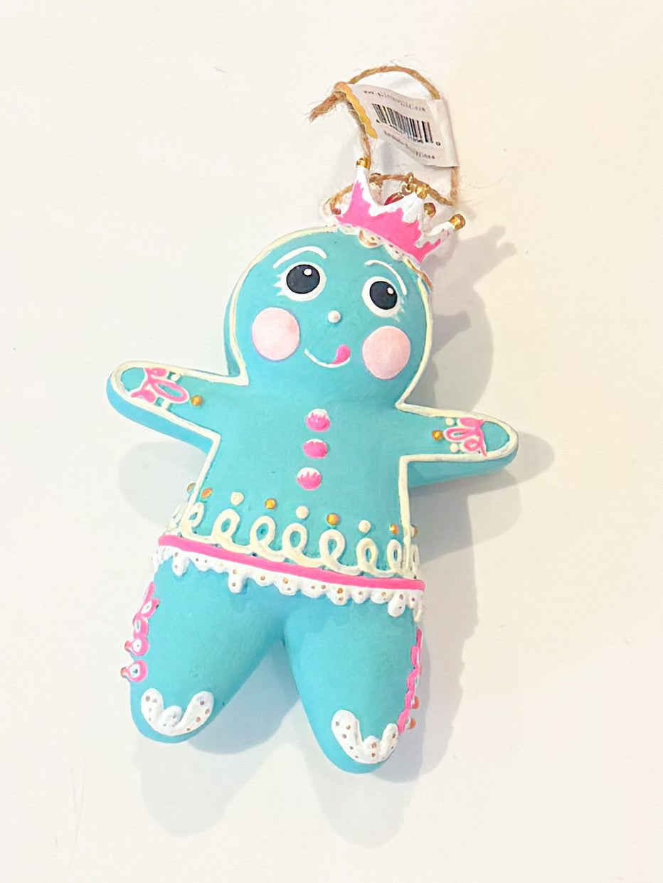 The Rainbow Gingers - Teal Dough OrnamentGlittervilleThe Printed Peach Savannah