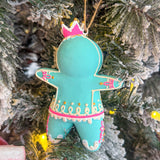 The Rainbow Gingers - Teal Dough OrnamentGlittervilleThe Printed Peach Savannah