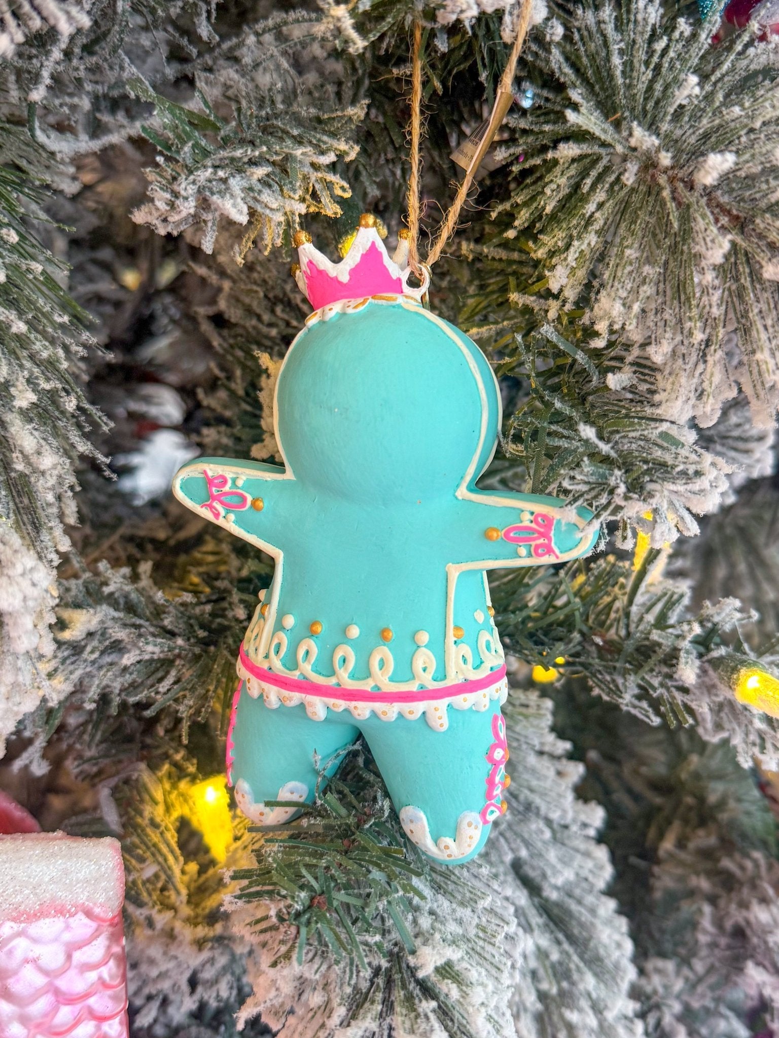 The Rainbow Gingers - Teal Dough OrnamentGlittervilleThe Printed Peach Savannah