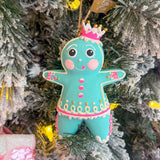 The Rainbow Gingers - Teal Dough OrnamentGlittervilleThe Printed Peach Savannah