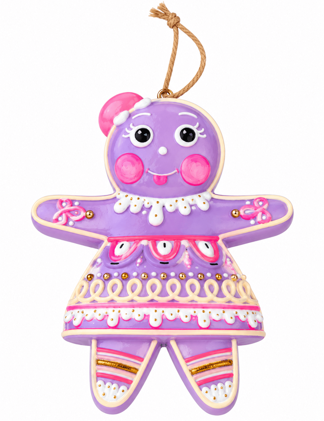 The Rainbow Gingers - Violet Dippsy OrnamentGlittervilleThe Printed Peach Savannah