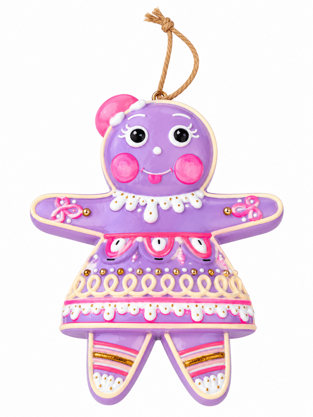 The Rainbow Gingers - Violet Dippsy OrnamentGlittervilleThe Printed Peach Savannah