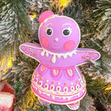 The Rainbow Gingers - Violet Dippsy OrnamentGlittervilleThe Printed Peach Savannah