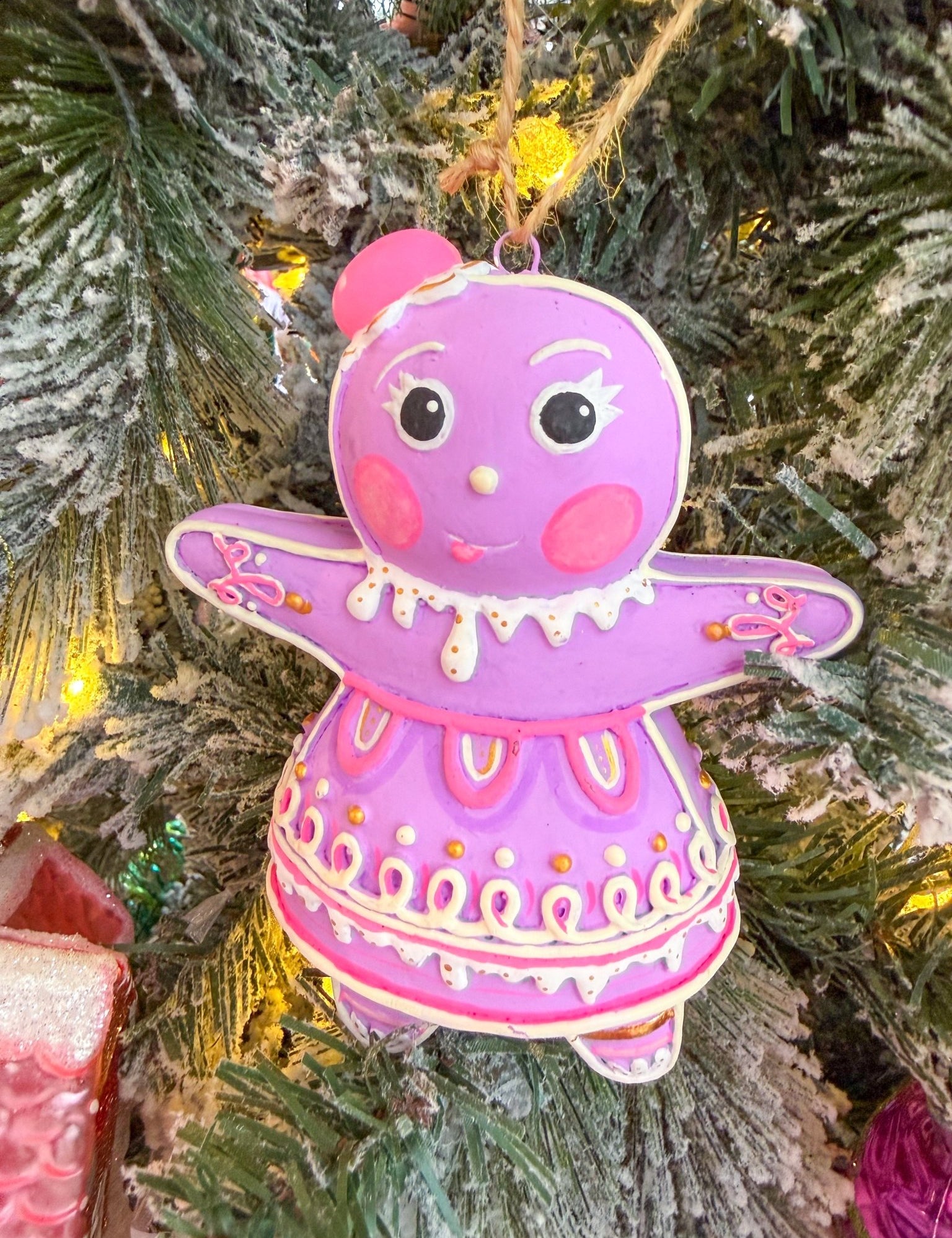 The Rainbow Gingers - Violet Dippsy OrnamentGlittervilleThe Printed Peach Savannah