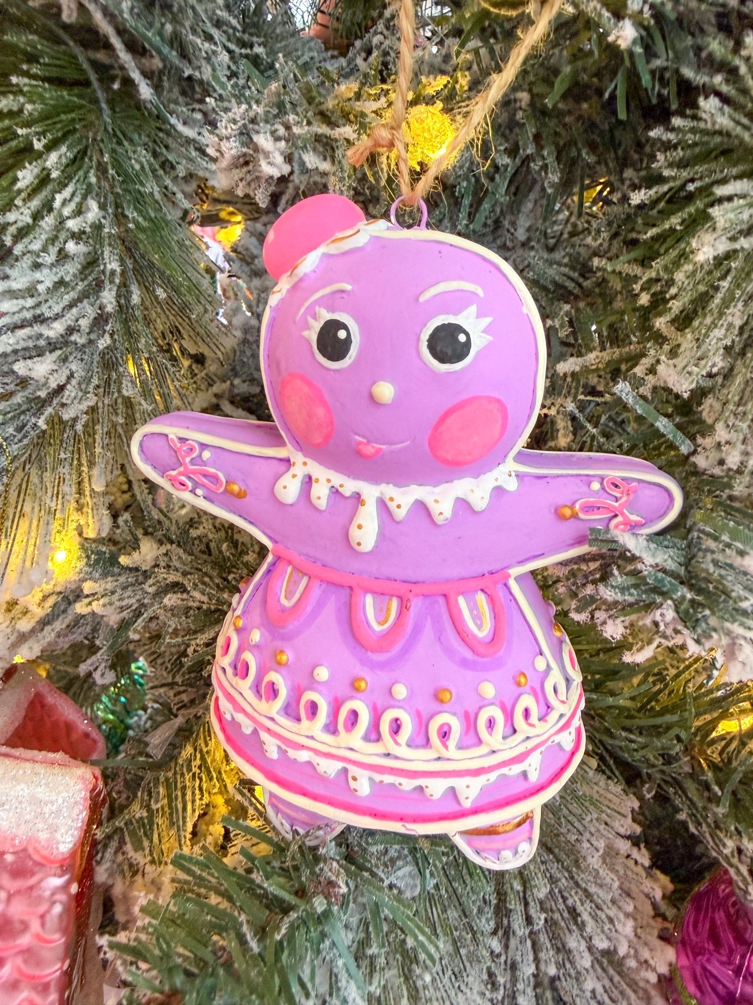 The Rainbow Gingers - Violet Dippsy OrnamentGlittervilleThe Printed Peach Savannah