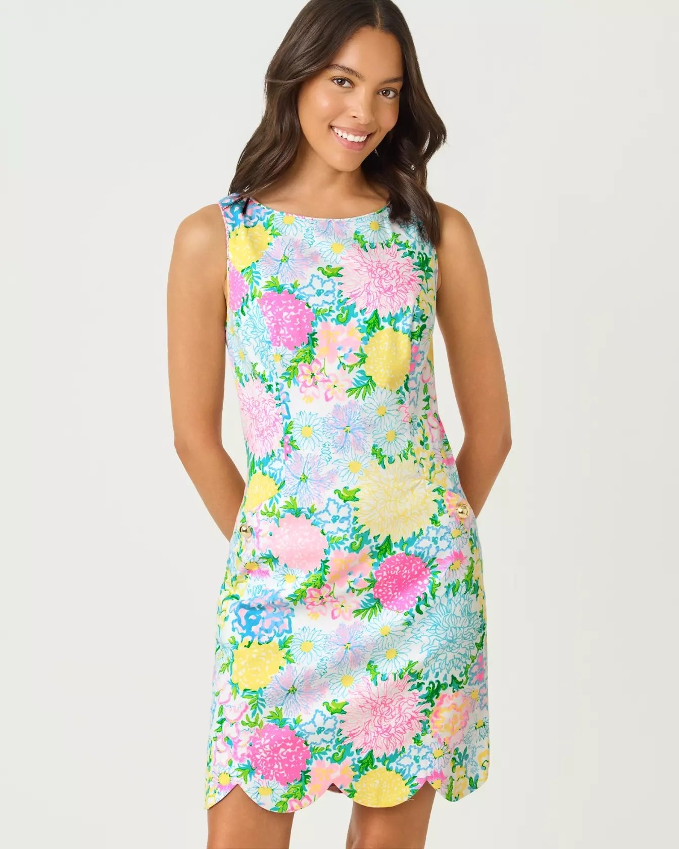 The Scallop Lilly ShiftLILLY PULITZERThe Printed Peach Savannah